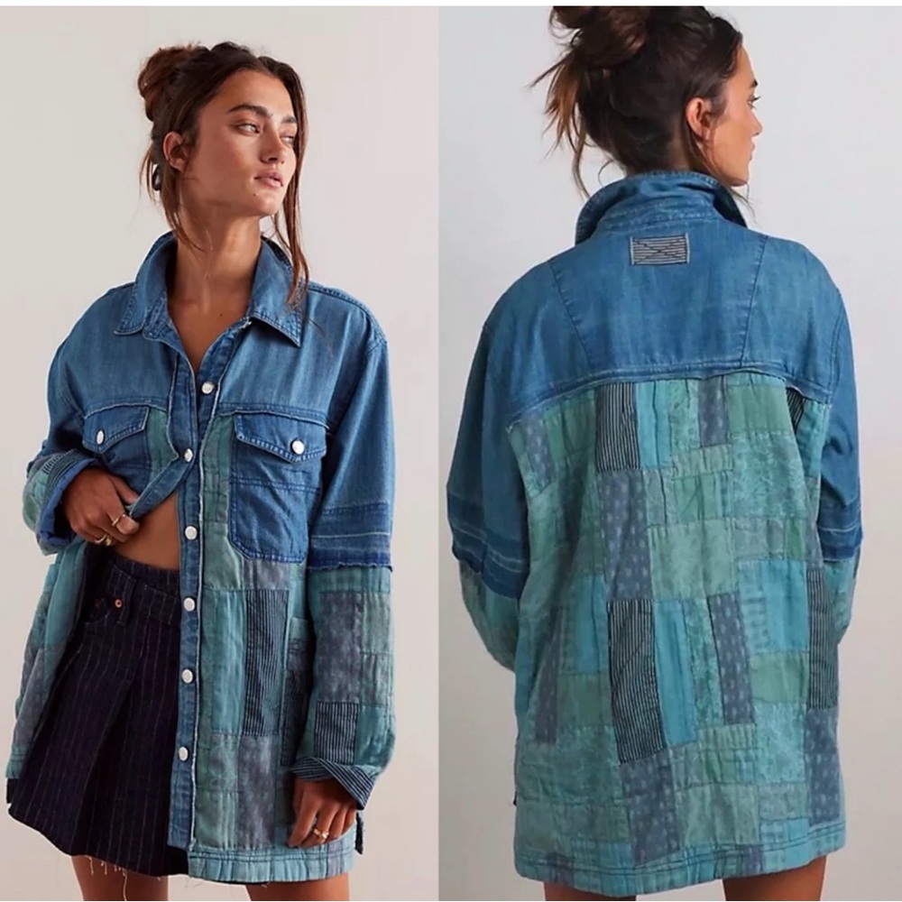 NWOT- We The Free Heritage Quilted Shirt Jacket